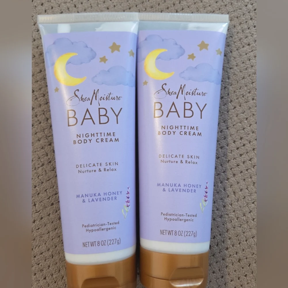 (2) new SheaMoisture Baby Moisturizer Manuka Honey & Lavender for Delicate Hair